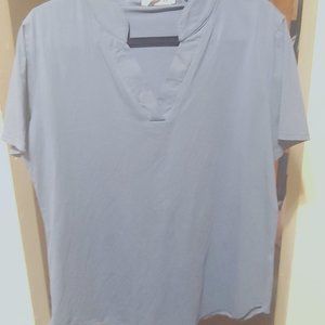 V-neck Collared Blouse